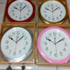 นาฬิกาติดผนัง ตราสมอขอบเงินทองไม้สี รหัส 9811